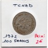 Tchad 100 Francs 1972 TTB, KM.2