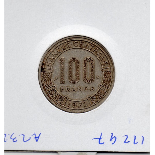 Tchad 100 Francs 1972 TTB, KM.2