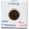 Italie 5 centesimi 1941 R Rome Sup, KM.73a Victor-Emmanuel III