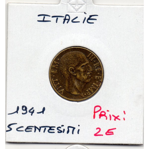 Italie 5 centesimi 1941 R Rome TTB, KM.73a Victor-Emmanuel III