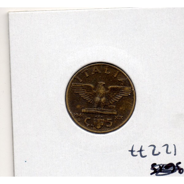 Italie 5 centesimi 1941 R Rome TTB, KM.73a Victor-Emmanuel III