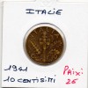 Italie 10 centesimi 1941 R Rome TTB, KM.74a Victor-Emmanuel III