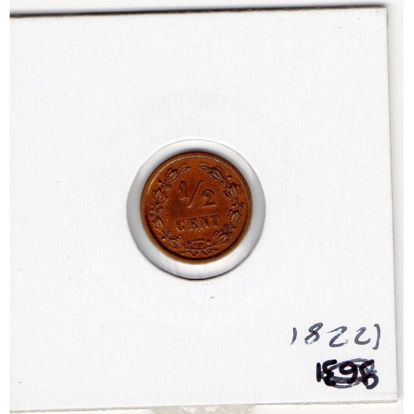 Pays Bas 1/2 cent 1898 Sup, KM.109 date rare