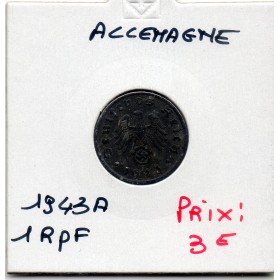 Allemagne 1 reichspfennig 1943 A, TTB KM.97