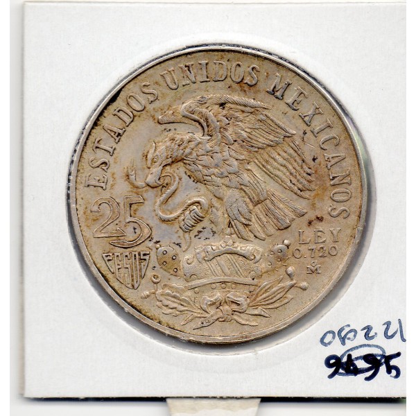 Mexique 25 Pesos 1968 Sup, KM.479 Jeux Olympiques