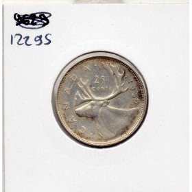 Canada 25 cents 1954 TTB+, KM.44 Georges VI