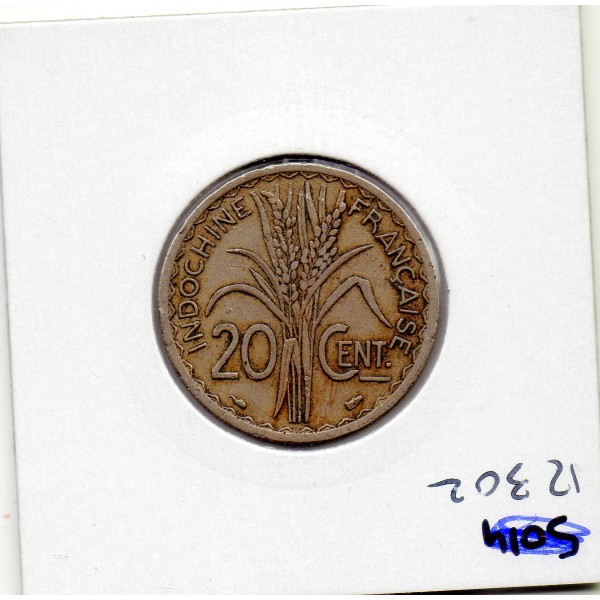 Indochine 20 cents .1939. non magnétique TTB+, Lec.247 pièce de monnaie