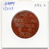 Danemark 1 skilling 1771 C Large B, KM 616 pièce de monnaie