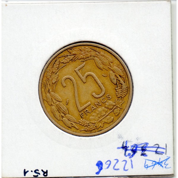Aef Cameroun 25 francs 1970 TTB, Lec.4