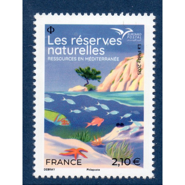 Timbre France 5888 Les réserves naturelles - Euromed postal, Neuf
