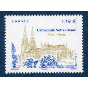 Timbre France 5889 Cathédrale Notre-Dame, Sées - Ornes, Neuf