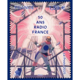 Timbre France 5893, 50 ans Radio France, Neuf