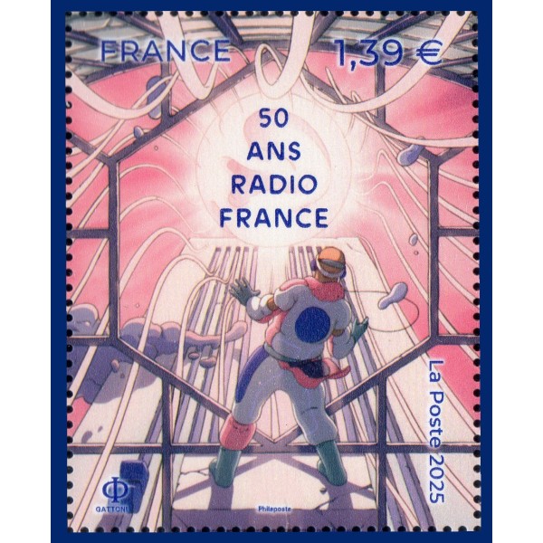 Timbre France 5893, 50 ans Radio France, Neuf