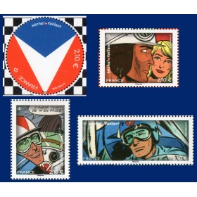 Timbre France 5897-5900, Michel Vaillant, Neuf