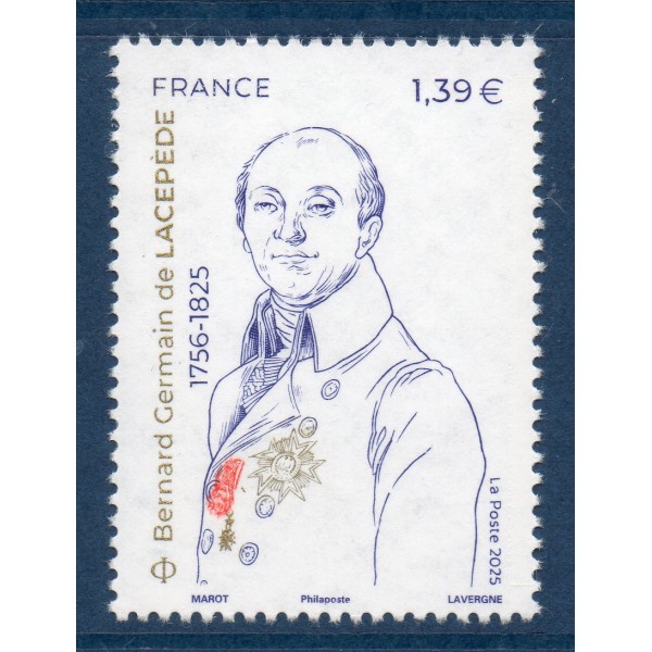 Timbre France 5903, Bernard Germain de Lacépède, Neuf