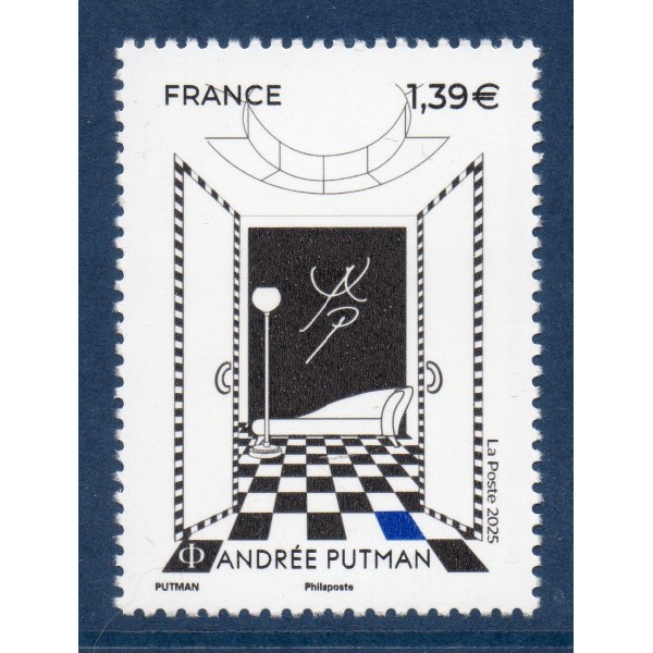 Timbre France 5918, Andrée Putman, Neuf