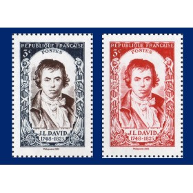 Timbre France 5924-5925, Jacques-Louis David, Neuf