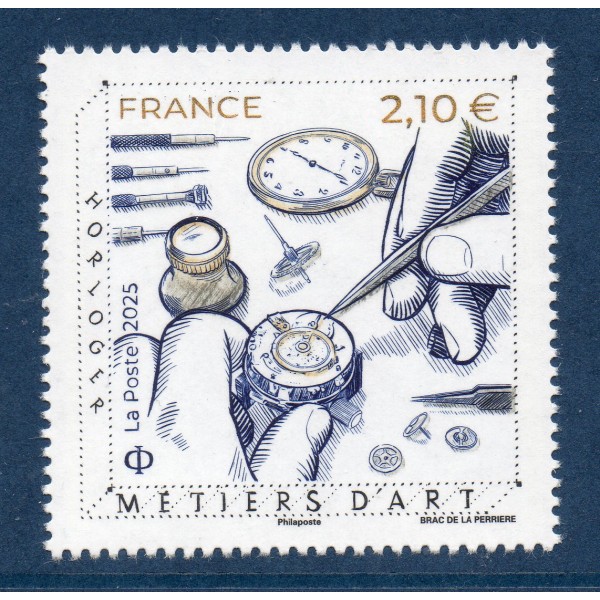 Timbre France 5944, Horloger - Métiers d'art, Neuf