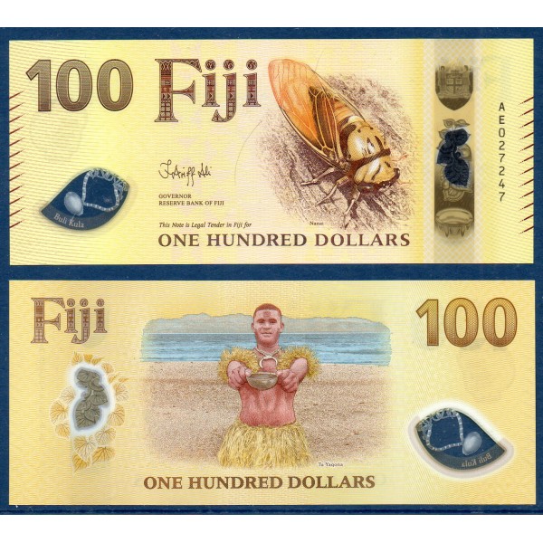 Fidji P.129a, Spl Billet de 100 Dollars 2026 Nanai Tu Yaqona