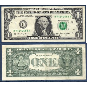 Etats Unis P.549 Saint Louis, Billet de 1 Dollar américain 2021 série H
