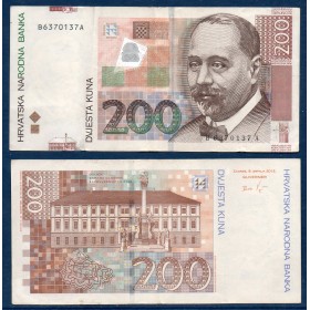 Croatie P.42b, TTB Billet de 200 Kuna 2012 Stjepan Radic