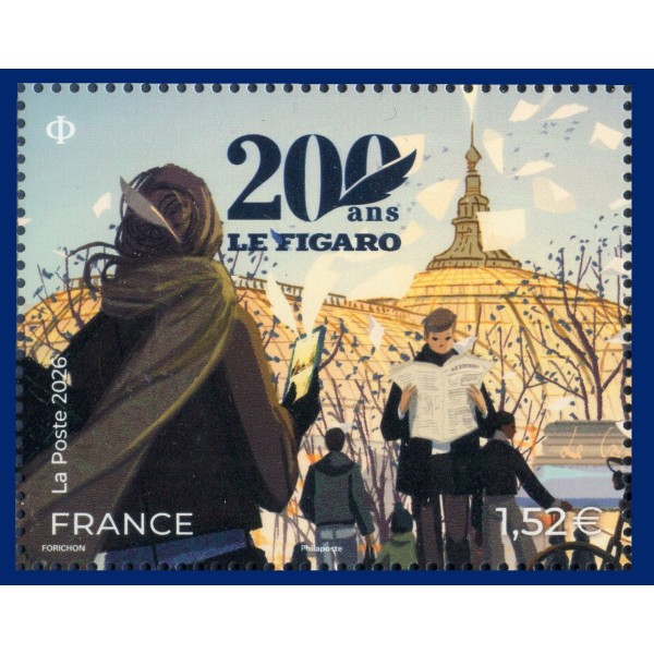 Timbre France 5947, Le Figaro - Bicentenaire, Neuf