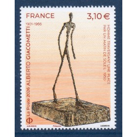Timbre France 5948, Alberto Giacometti, Neuf