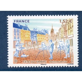 Timbre France 5960, Peintres de rue - Fête du timbre, Neuf