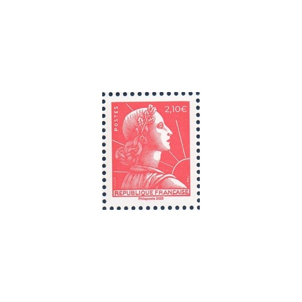 Timbre France 5927, 70 ans de la Marianne de Muller 2.10€ rose, Neuf