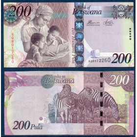 Botswana P.34e TTB Billet de 200 Pula 2016 enseignement