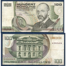Autriche P.150, TB Billet de 100 schilling 1984 Bawerk