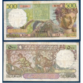 Algérie P.106, TTB- Billet de 500 francs 29.1.1952 Bacchus