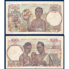 AOF P.40a, TTB- Billet de 100 Francs CFA 14.5.1945