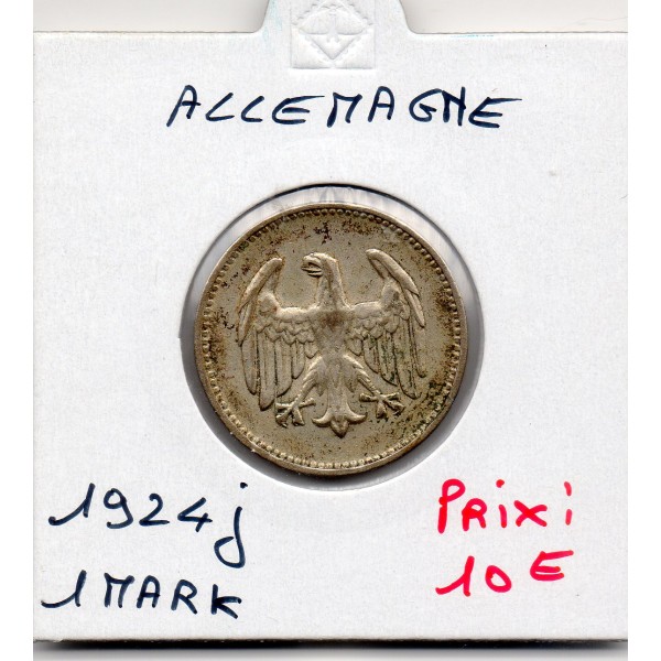 Allemagne 1 reichsmark 1924 J, TTB KM.42 Weimar