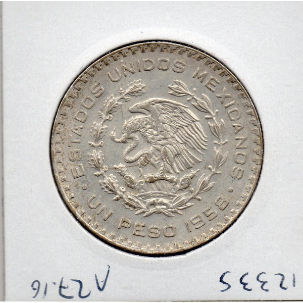 Mexique 1 Peso 1958 Sup, KM.459 Morelos y Pavon