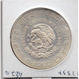 Mexique 10 Pesos 1960 Sup, KM.476 Guerre d'indépendance