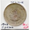 Mexique 5 Pesos 1948 Sup, KM.465 Cuauhtémoc