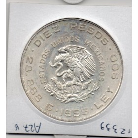 Mexique 5 Pesos 1956 Sup, KM.469 Miguel Hidalgo