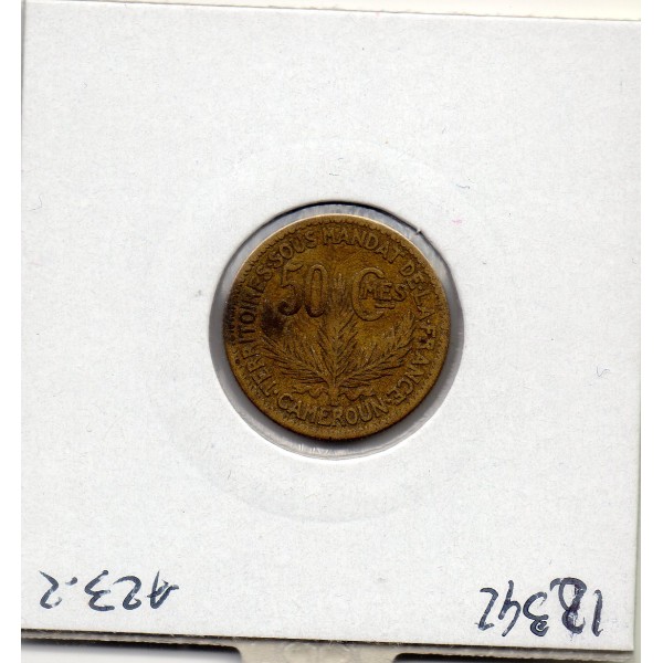 Cameroun 50 centimes 1924 TB+, Lec.2