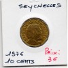 Seychelles 10 cents 1976 Spl, KM.23 Déclaration d'indépendance