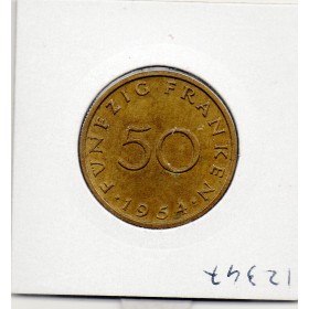 Sarre Saar, 50 franken 1954 Sup-, Gad.3