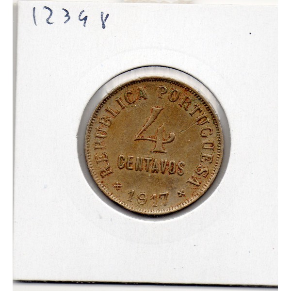 Portugal 4 centavos 1917 TTB+, KM.566