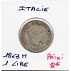 Italie 1 Lire 1863 M BN B, KM.15 Vittorio Emanuele II