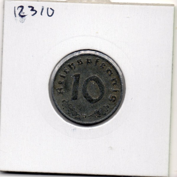 Allemagne 10 reichspfennig 1941 D, TTB KM.101 Munich