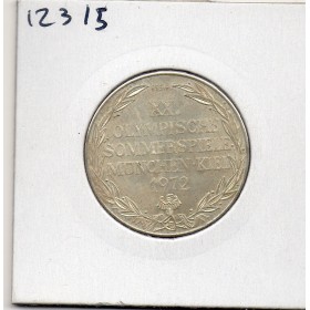 Allemagne RFA Medaille JO munich 1972, Sup Argent