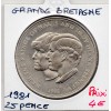 Grande Bretagne 25 pence 1981 Spl, KM.925 Charles et Diana