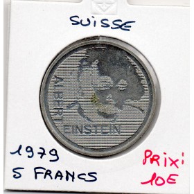 Suisse 5 francs 1979 Spl, KM.57 Albert Einstein