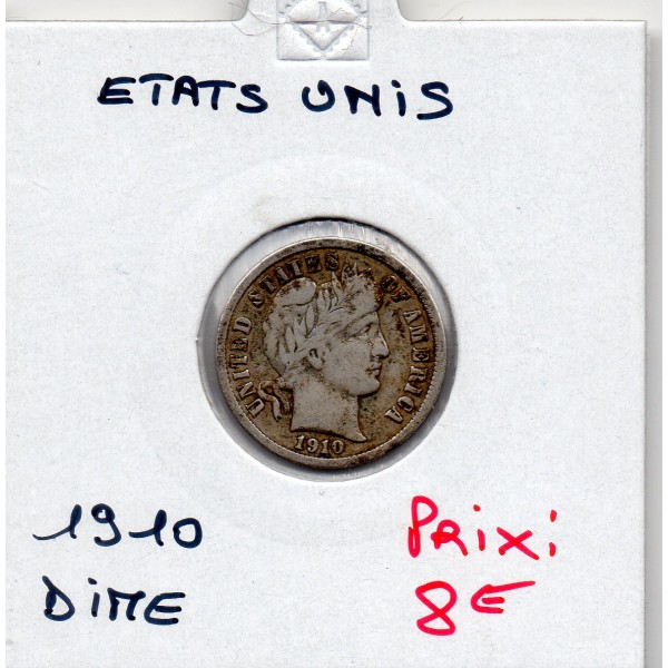 Etats Unis dime 1910 TTB-, KM.113 Barber