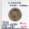 Océanie Essai 1 Franc 1948 sans listel FDC, Lec.7
