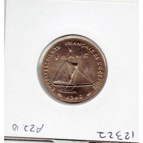 Océanie Essai 1 Franc 1948 sans listel FDC, Lec.7